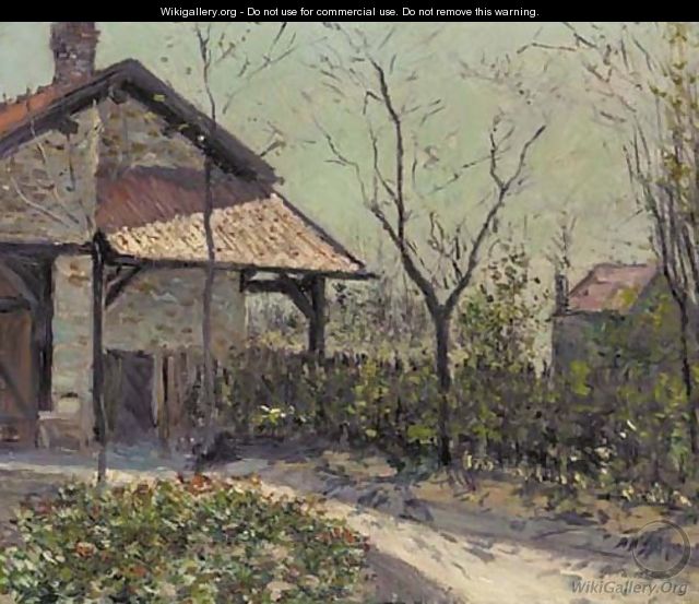 Hangar dans le jardin du Petit Gennevilliers - Gustave Caillebotte