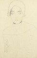 Brustbild einer Dame von vorne - Gustav Klimt