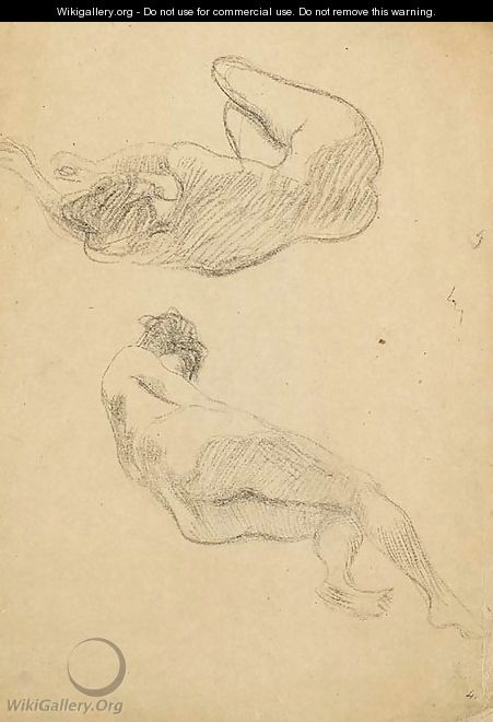 Zwei Akstudien - Gustav Klimt