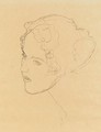 Portrat einer jungen Frau - Gustav Klimt