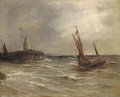 Running into harbour - Gustave de Breanski
