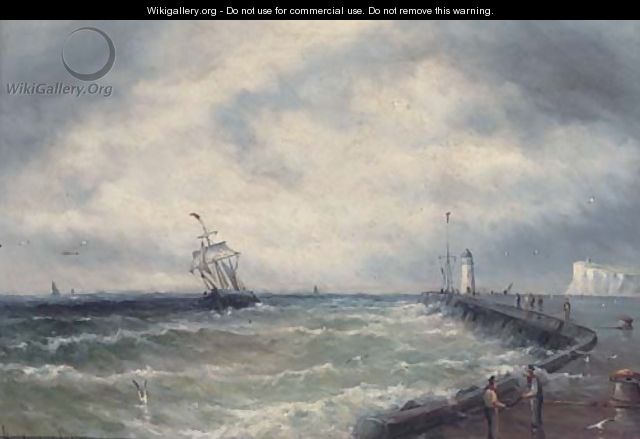 Returning to harbour - Gustave de Breanski
