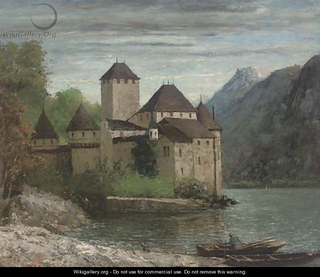 Le Chateau de Chillon - Gustave Courbet