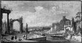 An imaginary view of Venice - Giuseppe Bernardino Bison