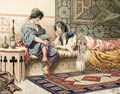 Gossips in the harem - Giuseppe Aureli