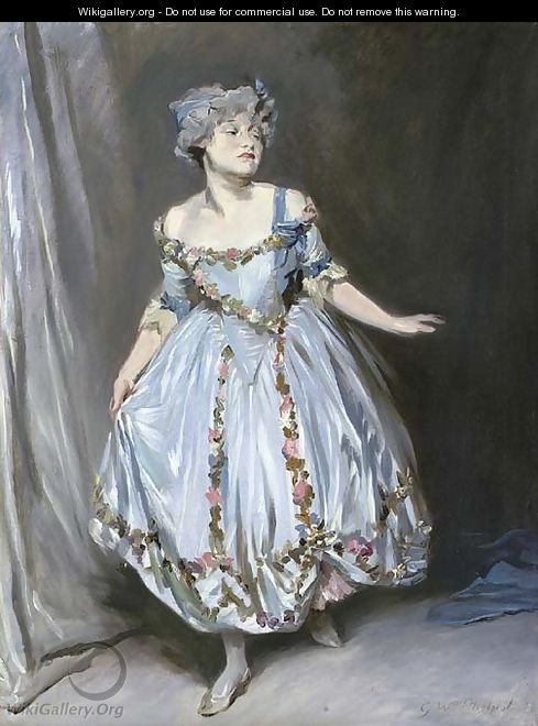 Portrait sketch of Mrs. Emile Mond dressed for the Chelsea Arts Club Ball - Glyn Warren Philpot