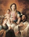 The Madonna and Child with Saints - Giuseppe Nuvolone