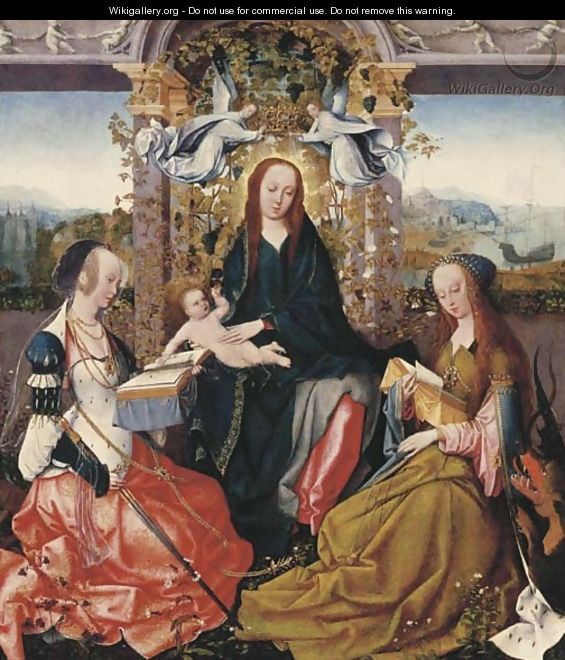 The Virgin and Child with Saint Catherine of Alexandria and Saint Margaret of Antioch - Goossen van der Weyden