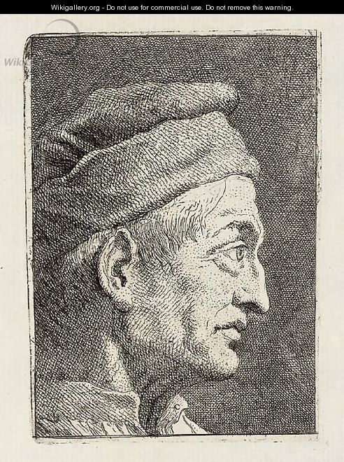 Profile of an old Man; Turk seen from the Front, from Raccolta di Teste II - Giovanni Domenico Tiepolo