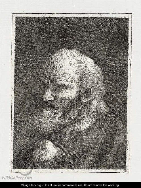 Old Man with a Beard, from Raccolta di Teste II - Giovanni Domenico Tiepolo
