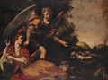The Archangel Michael appearing to Hagar and Ishmael in the wildnerness - Giovanni Montini