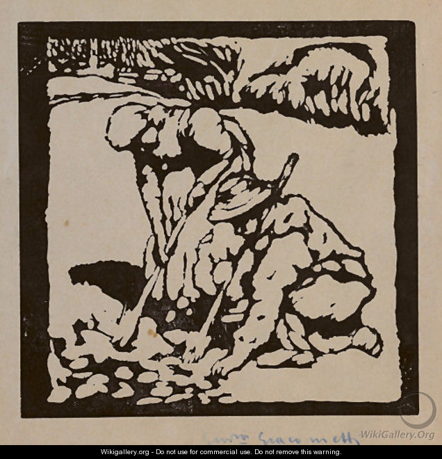 Lavori di primavera, 1911 (Feldarbeit) - Giovanni Giacometti