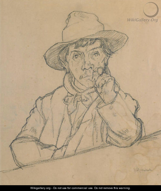 Bauer, Studie zu Giovanin de Voja, um 1907 - Giovanni Giacometti