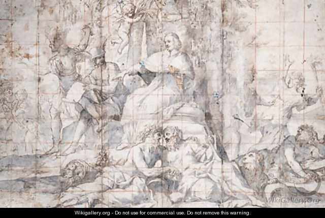 The Apotheosis of Cardinal Mazarin - Giovanni Francesco Romanelli