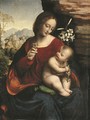 The Madonna and Child in a rocky landscape - Giampietrino