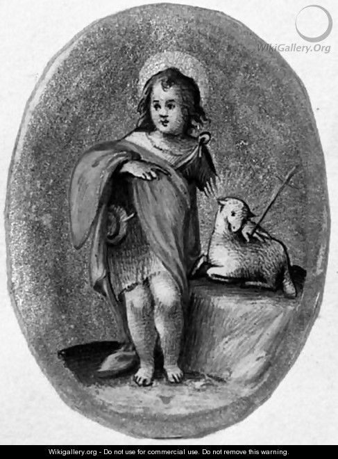 The Infant Baptist the Lamb - Giovanni B. (Il Genvovese) Castello