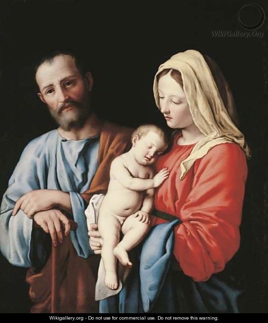 The Holy Family 3 - Giovanni Battista Salvi, Il Sassoferrato