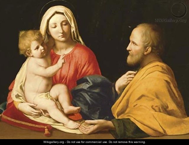 The Holy Family 2 - Giovanni Battista Salvi, Il Sassoferrato