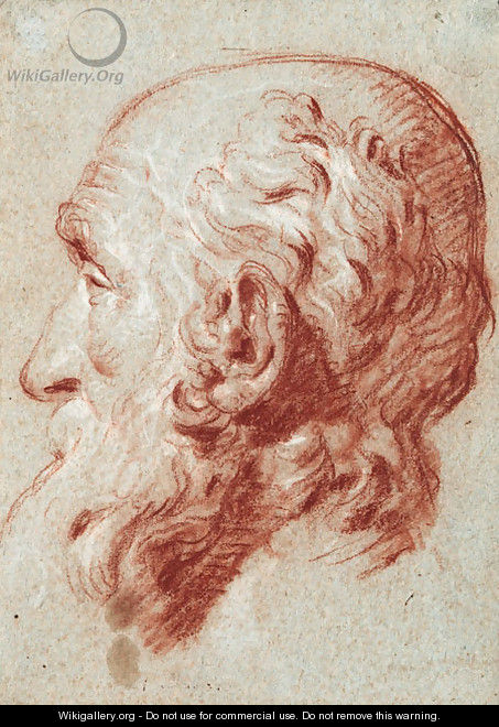 The head of Giulio Contarini, after Alessandro Vittoria - Giovanni Battista Tiepolo