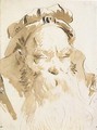 Head of an oriental with a long beard - Giovanni Battista Tiepolo