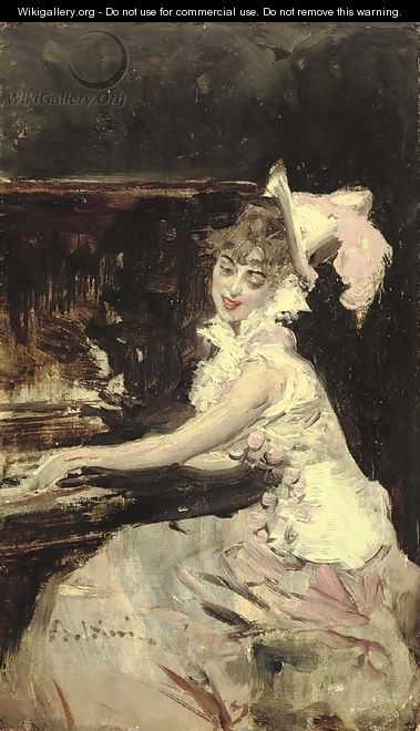 Signora al Pianoforte - Giovanni Boldini