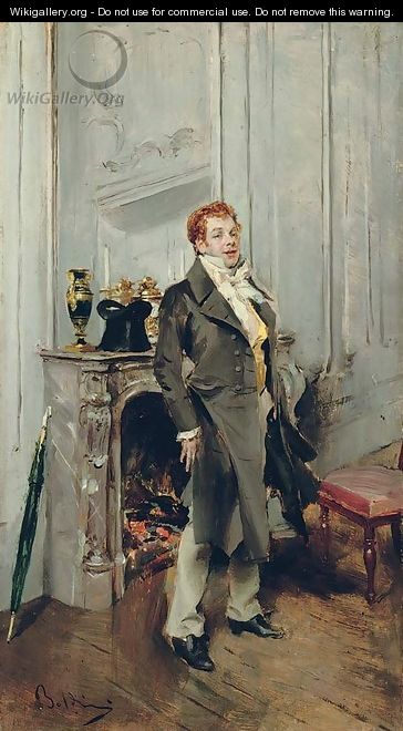 Portrait of the actor Coquelin ane - Giovanni Boldini