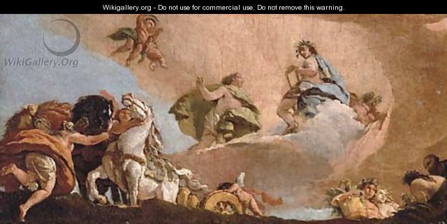 Phaeton asking to drive the chariot of Apollo - Giovanni Battista Tiepolo