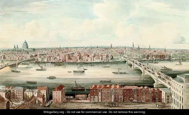 A panorama of the Thames up river from London Bridge - Gideon Yates