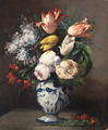 Vase of flowers - Germain Theodure Clement Ribot