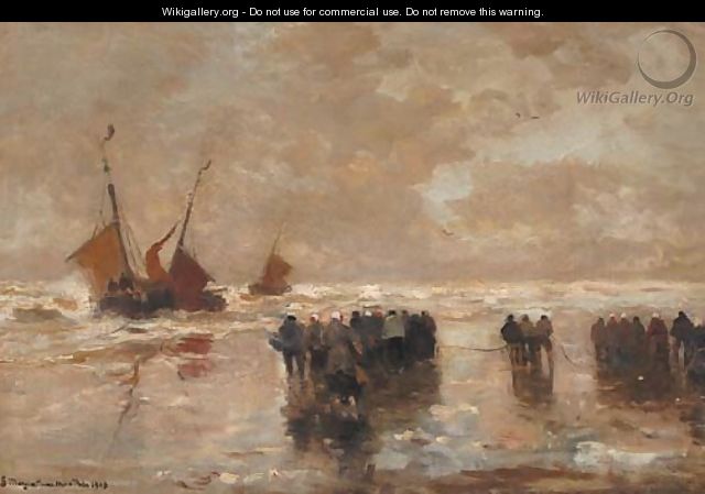 The arrival of the fleet - Gerhard Arij Ludwig Morgenstje Munthe