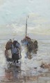 Fisherwomen on the beach of Katwijk - Gerhard Arij Ludwig Morgenstje Munthe