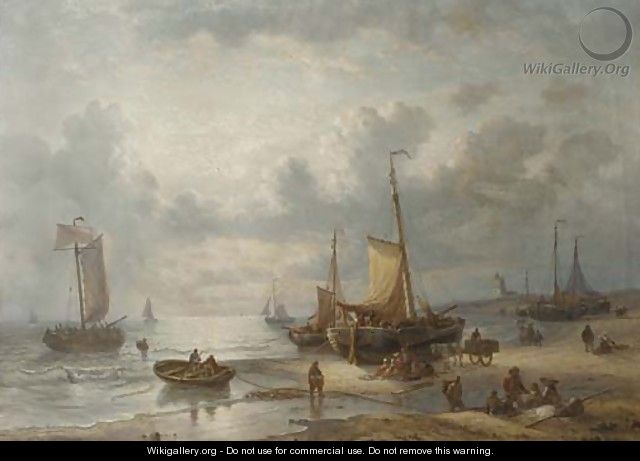 Unloading the catch - George Willem Opdenhoff