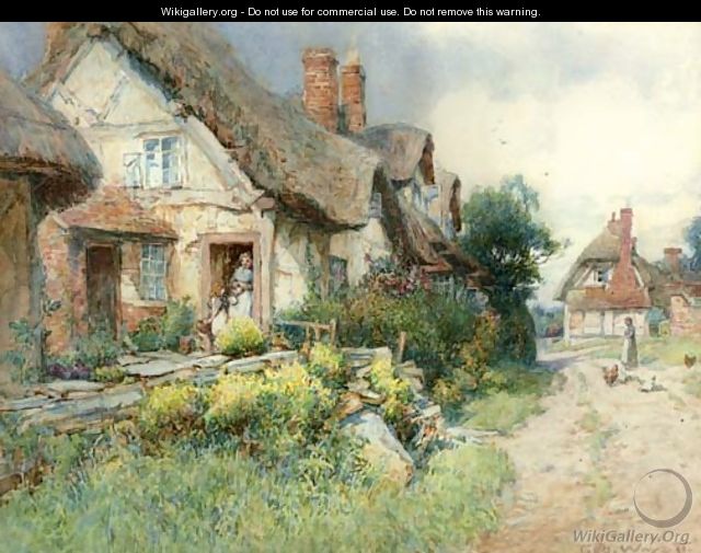 The village street - George Whyatt