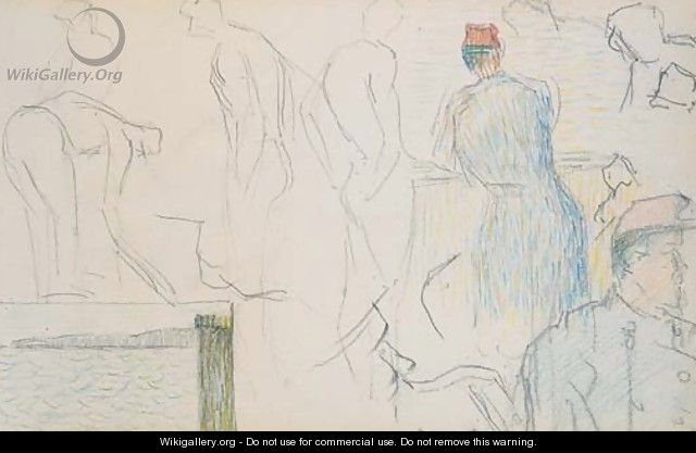 Soldats, rade de Brest - Georges Seurat