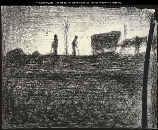 Paysans aux champs - Georges Seurat