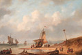 The departure of the fishing fleet - Gerardus Hendriks
