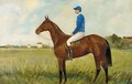 Lord Saint Ives, a bay racehorse with jockey up - George Paice