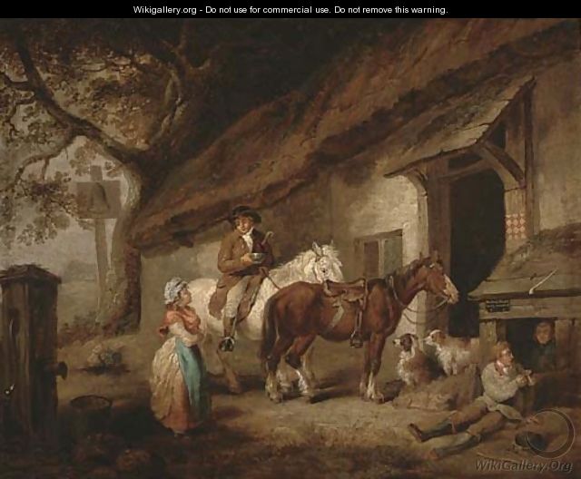 A rest at the Bell Inn - George Morland