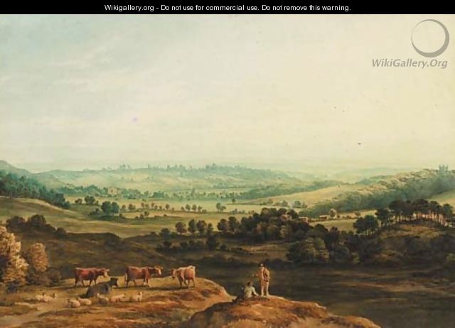 A landscape near Newstead - George Pickering