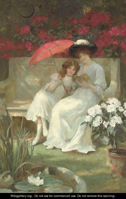 The Red Parasol - Georges Sheridan Knowles