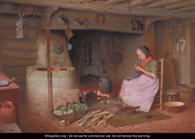 By the fire - Henry Spernon Tozer