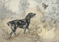 A labrador putting up a snipe - Henry Wilkinson