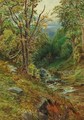 A wooded river landscape - Herbert Moxon Cook