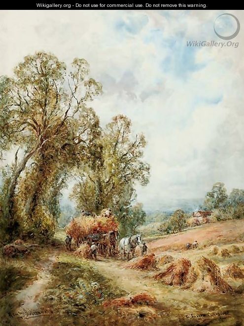 A Sussex cornfield - Henry John Kinnaird