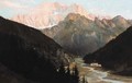Sunset on the Civetta, Italian Tyrol - Henry Howard