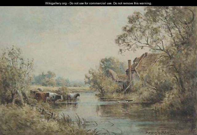Old mill, near Winchester - Henry John Kinnaird