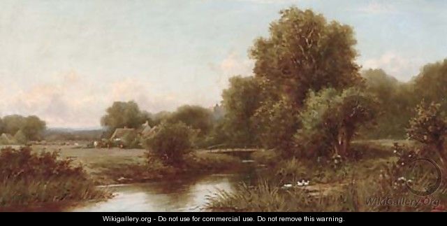 A tranquil stretch of the river - Henry Maidment