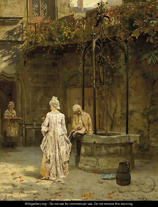 Young lovers interrupted - Henry John Yeend King