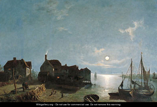 Moonlight - Leigh near Southend - Henry Pether