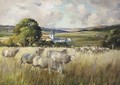 Sheep grazing - Henry Morley